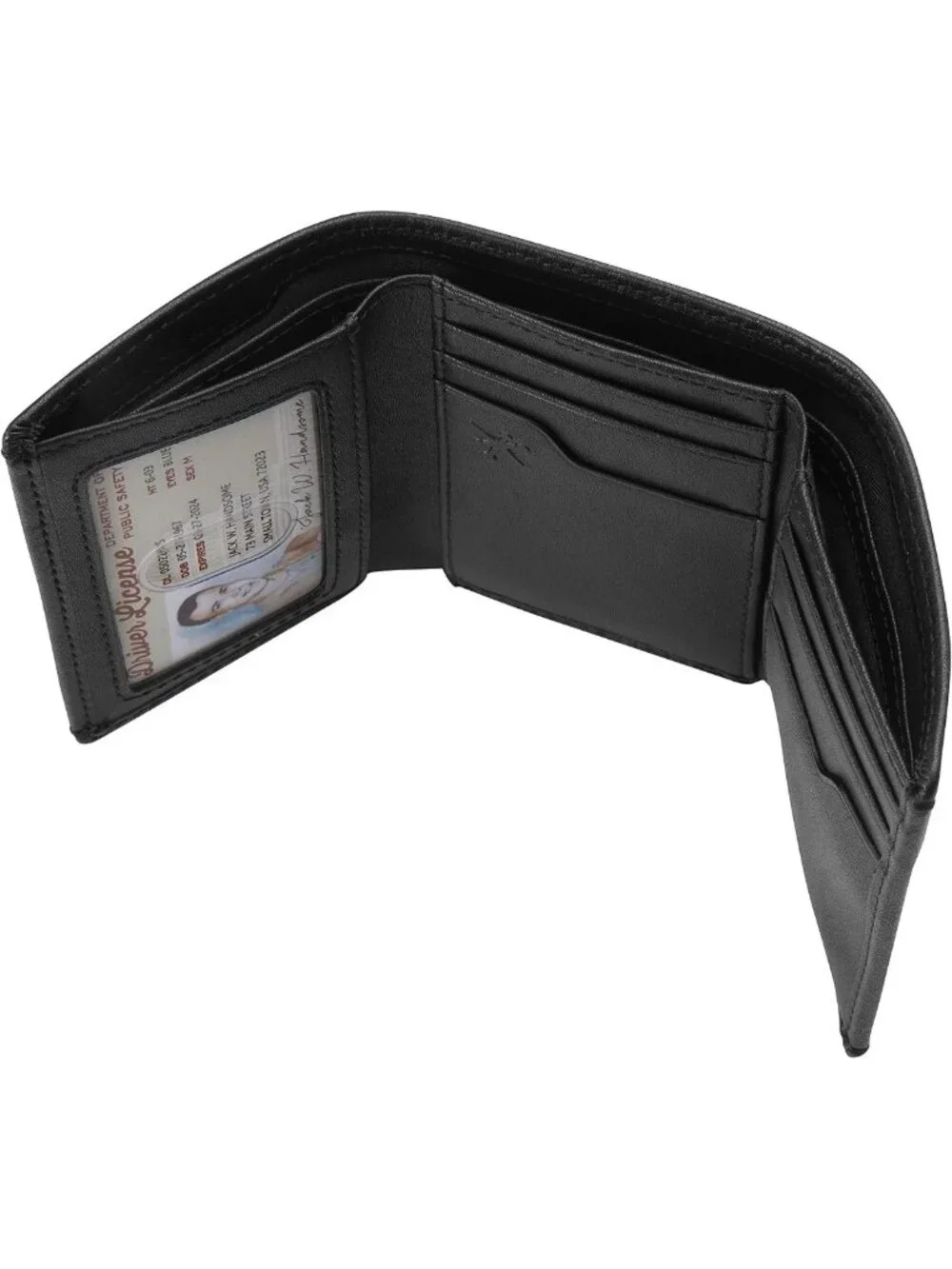 Men's RFID Blocking Trifold Wallet | Handcrafted Leather, 6 Card Slots, ID